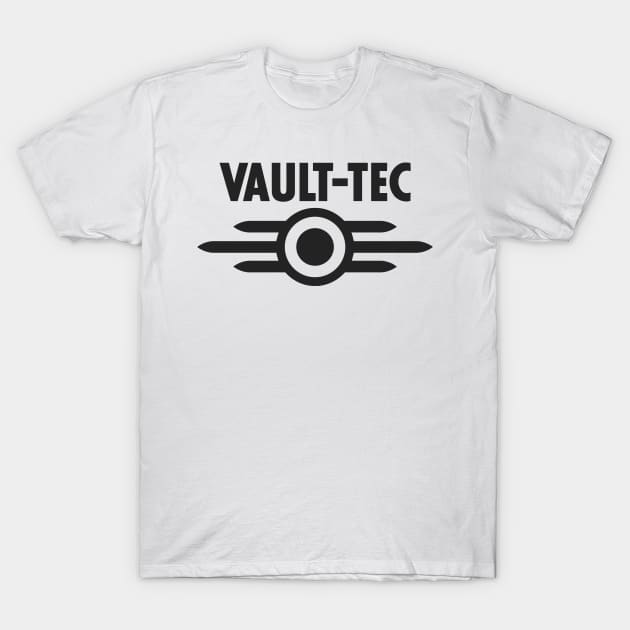 Vault Tec Black T-Shirt by jargony